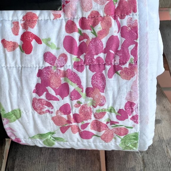 Rachel Zoe SPRING FLORAL Luxury Full/Queen COTTON Quilt Set - includes shams